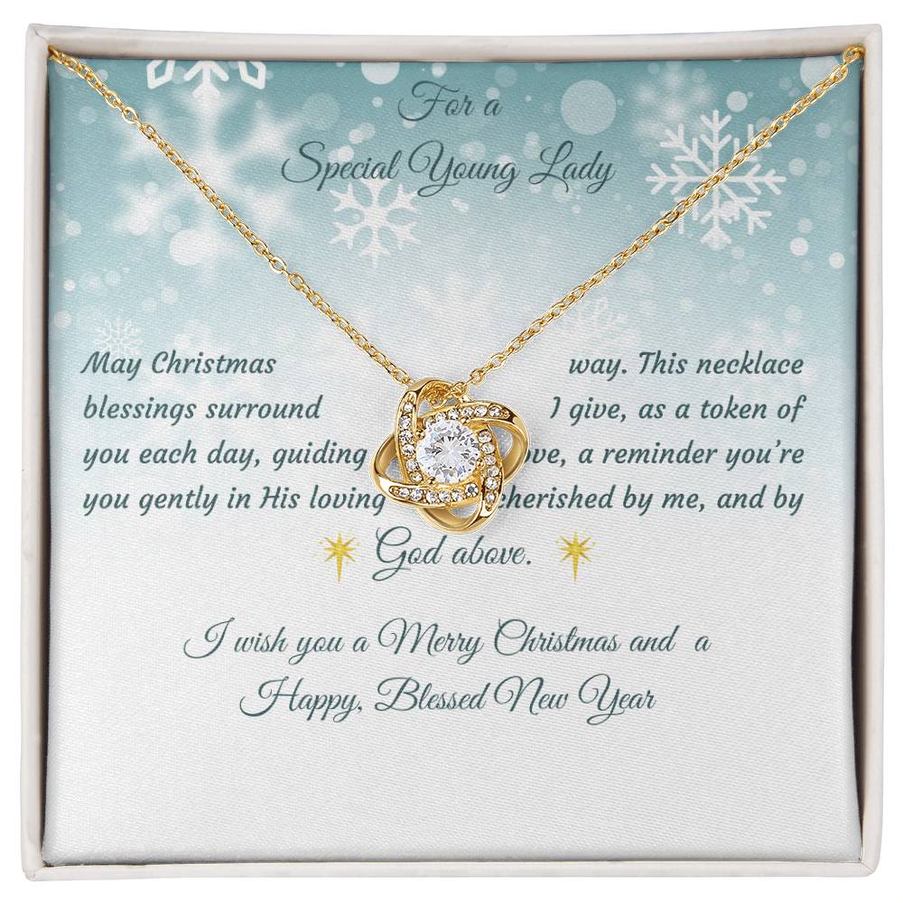 Love Knot Necklace Christmas Gift for a Special Young Lady