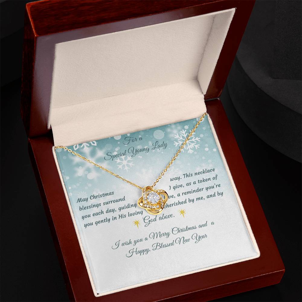 Love Knot Necklace Christmas Gift for a Special Young Lady