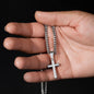 Cuban Link Chain with Artisan Cross, Grandson Christmas Gift