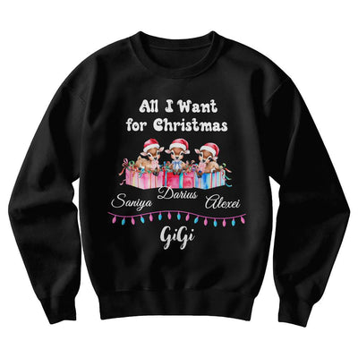 Personalized GiGi Sweatshirt All I Want For Christmas