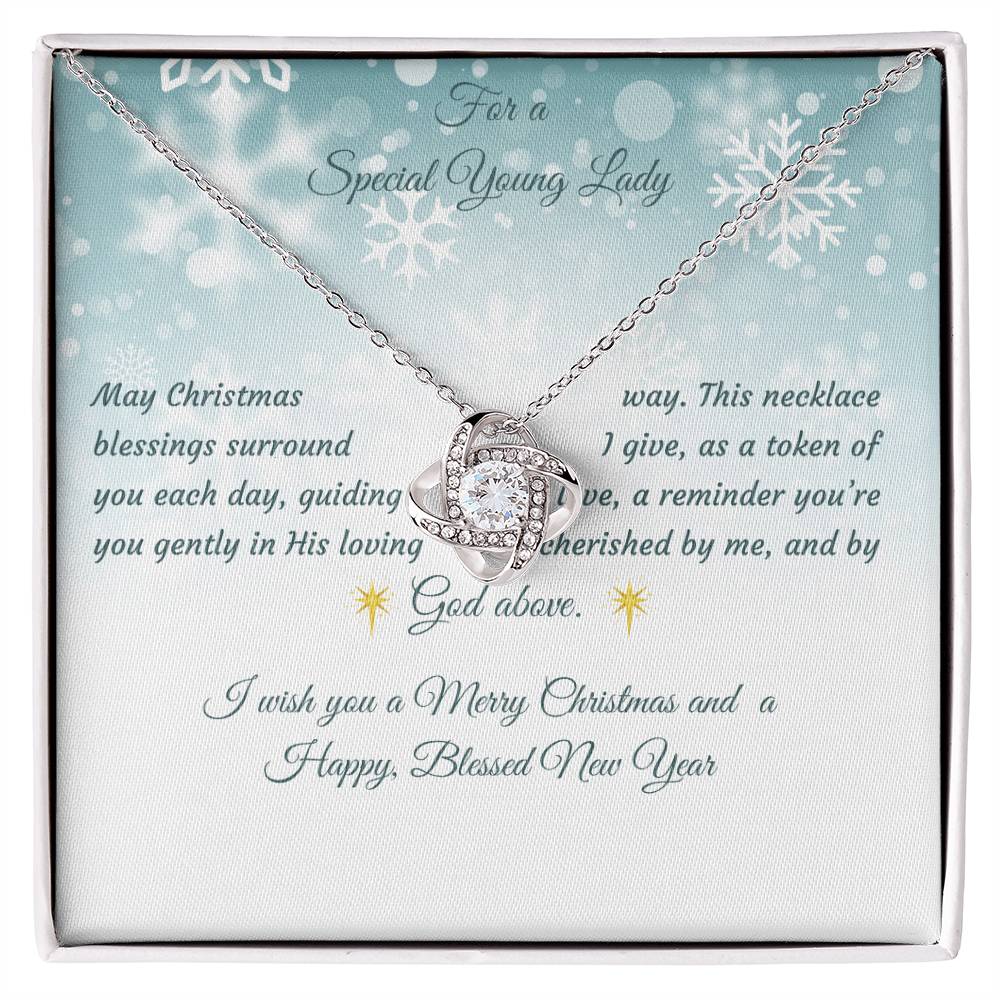 Love Knot Necklace Christmas Gift for a Special Young Lady