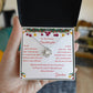 Love Knot Necklace Christmas Gift with Message Card "For My Granddaughter"