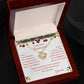 Love Knot Necklace Christmas Gift with Message Card "For My Granddaughter"