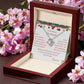Love Knot Necklace Christmas Gift with Message Card "For My Granddaughter"