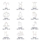 Zodiac Symbol Necklace Christmas Gift with Gift Box and Message Card for My Granddaughter