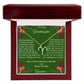 Christmas Gift Zodiac Necklace with Gift Box and Message Card for My Granddaughter