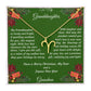 Christmas Gift Zodiac Necklace with Gift Box and Message Card for My Granddaughter