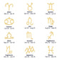 Zodiac Symbol Necklace Christmas Gift with Gift Box for My Daughter