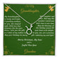 Zodiac Symbol Necklace Christmas Gift with Gift Box and Message Card for My Granddaughter