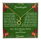 Christmas Gift Zodiac Necklace with Gift Box and Message Card for My Granddaughter
