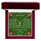 Christmas Gift Zodiac Necklace with Gift Box and Message Card for My Granddaughter