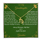 Zodiac Symbol Necklace Christmas Gift with Gift Box and Message Card for My Granddaughter