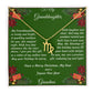 Christmas Gift Zodiac Necklace with Gift Box and Message Card for My Granddaughter