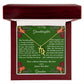 Christmas Gift Zodiac Necklace with Gift Box and Message Card for My Granddaughter