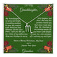 Christmas Gift Zodiac Necklace with Gift Box and Message Card for My Granddaughter