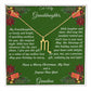 Christmas Gift Zodiac Necklace with Gift Box and Message Card for My Granddaughter