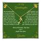 Zodiac Symbol Necklace Christmas Gift with Gift Box and Message Card for My Granddaughter
