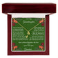 Christmas Gift Zodiac Necklace with Gift Box and Message Card for My Granddaughter