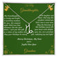 Zodiac Symbol Necklace Christmas Gift with Gift Box and Message Card for My Granddaughter