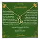 Zodiac Symbol Necklace Christmas Gift with Gift Box and Message Card for My Granddaughter