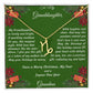 Christmas Gift Zodiac Necklace with Gift Box and Message Card for My Granddaughter