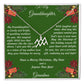 Christmas Gift Zodiac Necklace with Gift Box and Message Card for My Granddaughter